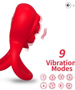 ARMONY - RING VIBRATOR HEART RED