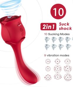 Alternative view of ARMONY - ROSELOVER CLITORIS SUCTION  STIMULATOR RED