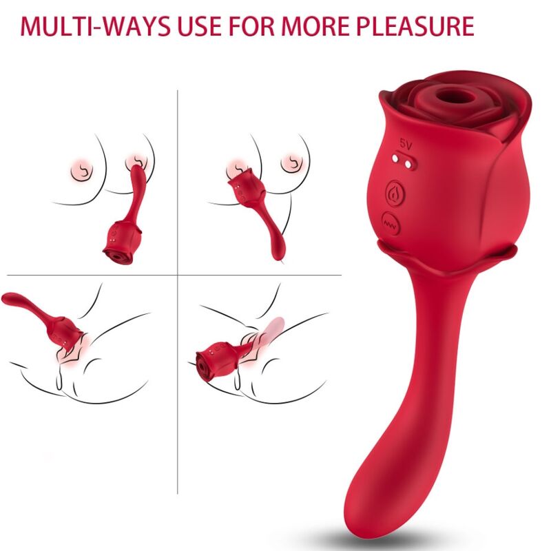 ARMONY - ROSELOVER CLITORIS SUCTION STIMULATOR RED - Image 4