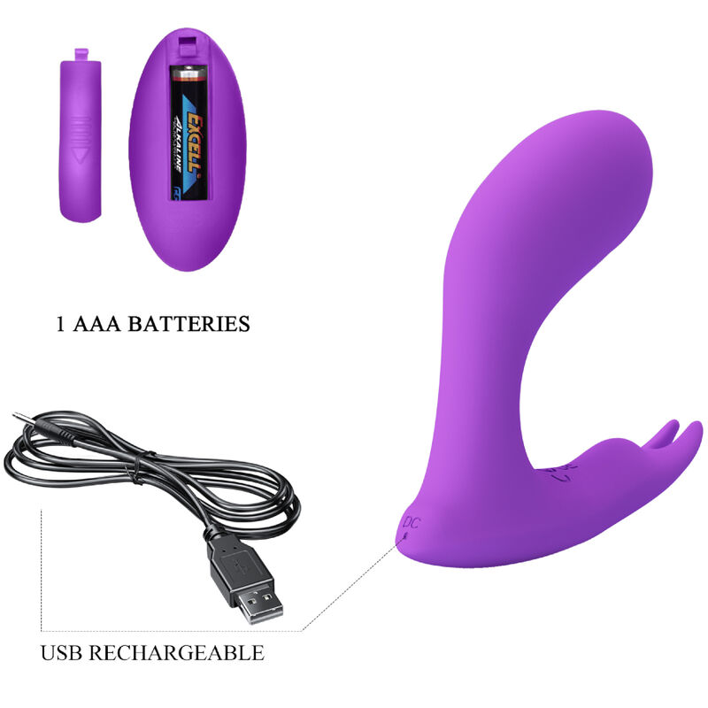 PRETTY LOVE - IDABELLE VIBRATION PULSATION REMOTE CONTROL VIOLET - Image 5