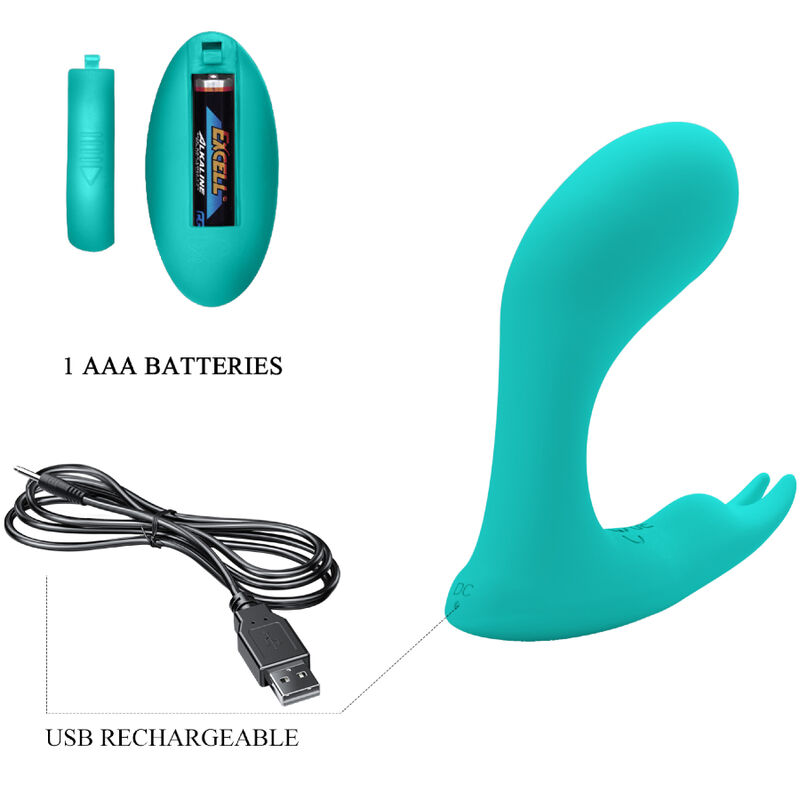 PRETTY LOVE - IDABELLE VIBRATION PULSATION REMOTE CONTROL BLUE - Image 5