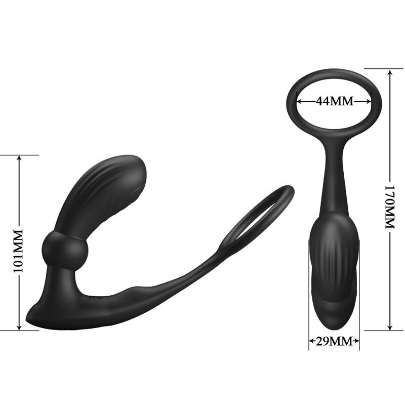 PRETTY LOVE - WARREN BLACK ANAL RING VIBRATOR - Image 4
