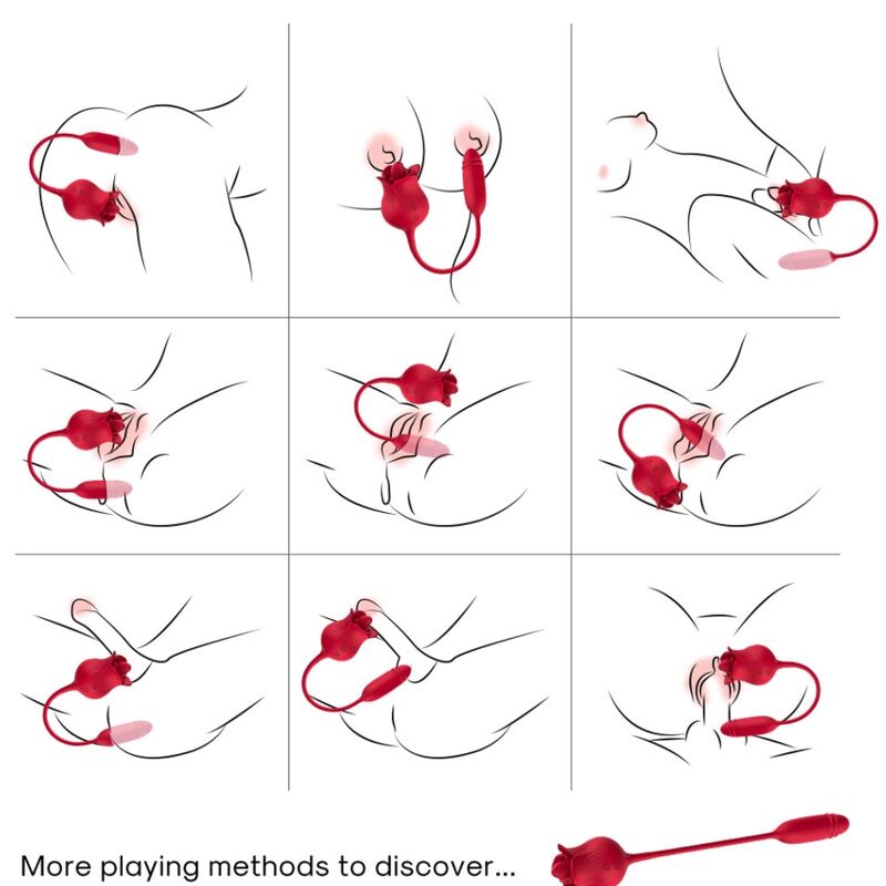 ARMONY - ROSELIP LICKING VIBRATING CLIT VIBRATOR RED - Image 5