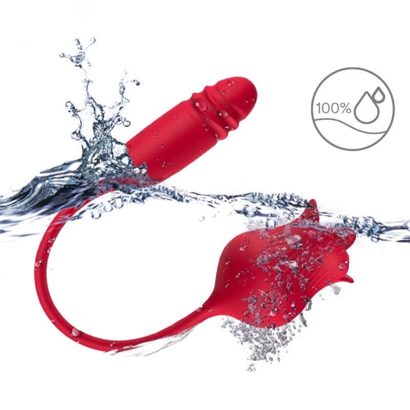 ARMONY - ROSELIP LICKING VIBRATING CLIT VIBRATOR RED - Image 3
