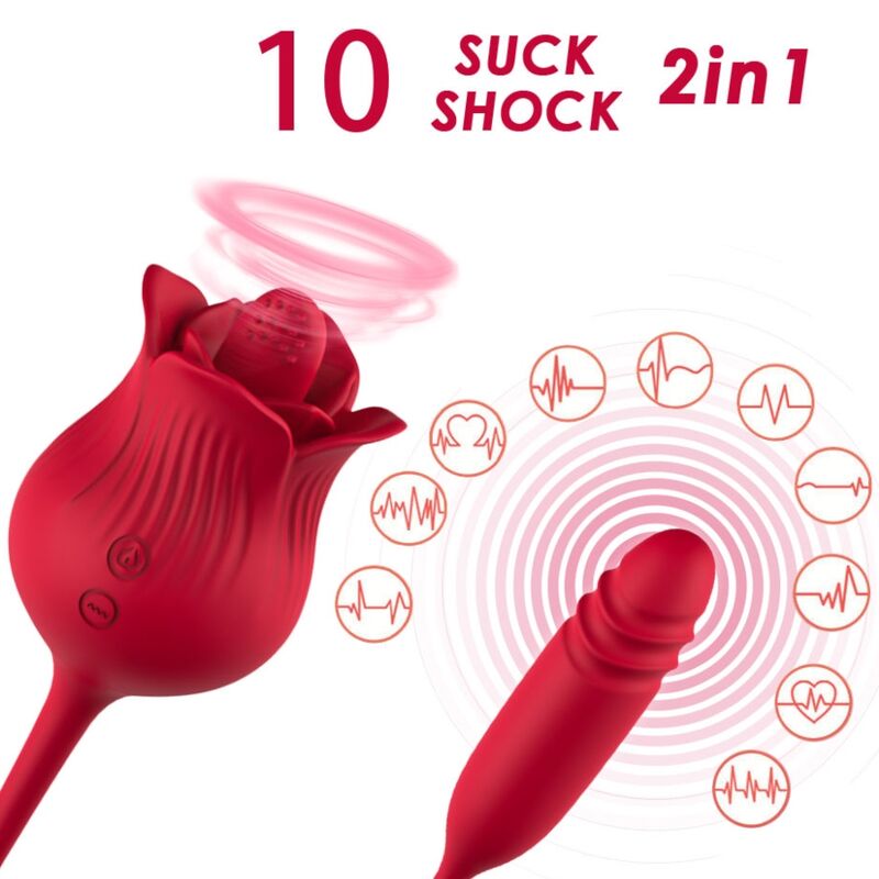 ARMONY - ROSELIP LICKING VIBRATING CLIT VIBRATOR RED - Image 2