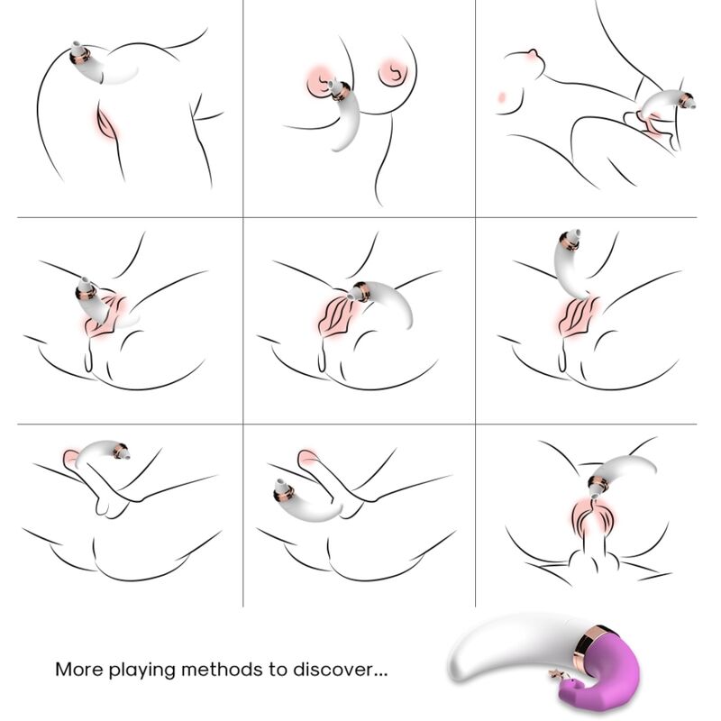 ARMONY - SWEETMOON CLITORIS G-SPOT SUCTION CUP PINK - Image 4