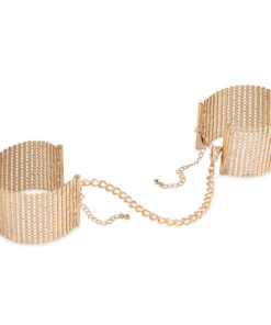 BIJOUX - DÉSIR MÉTALLIQUE GOLDEN METAL MESH HANDCUFFS