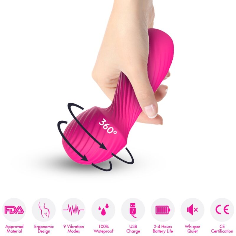 ARMONY - DAZZLE MASSAGER VIBRATOR SMALL FUCHSIA - Image 2