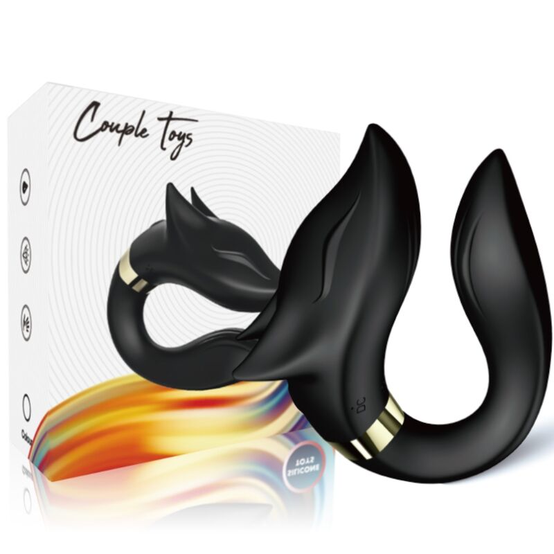 ARMONY - FOX VIBRATOR FOR COUPLES REMOTE CONTROL BLACK - Image 4