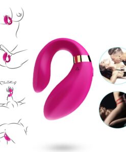 Alternative view of ARMONY - CRESCENT VIBRATOR FOR COUPLES REMOTE CONTROL FUCHSIA