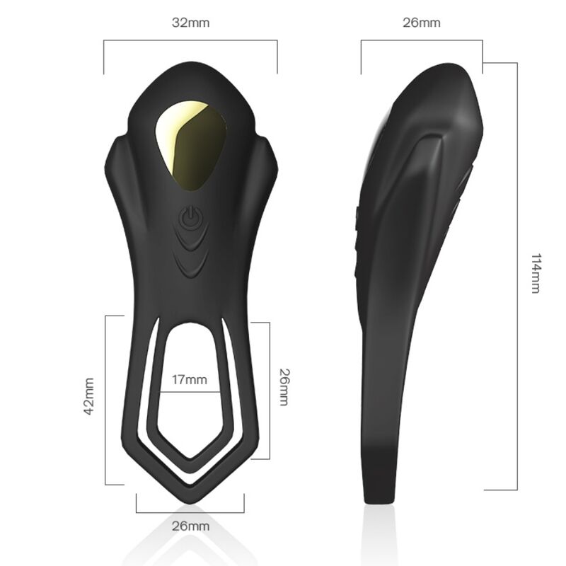 ARMONY - ROADSTER VIBRATOR DOUBLE RING REMOTE CONTROL BLACK - Image 3