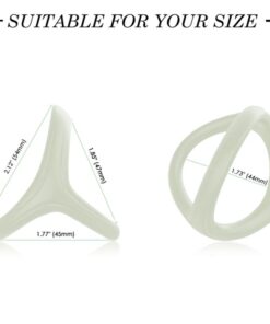 Alternative view of ARMONY - TRESOR DOUBLE SILICONE RING LUMINOUS