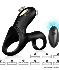 ARMONY - RANGER DOUBLE VIBRATOR RING FOR COUPLES BLACK