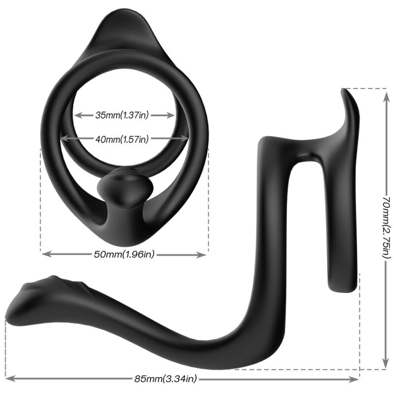 ARMONY - TAIL DOUBLE ANAL RING BLACK - Image 2