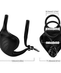 Alternative view of ARMONY - MANTA SCROTUM VIBRATOR RING BLACK