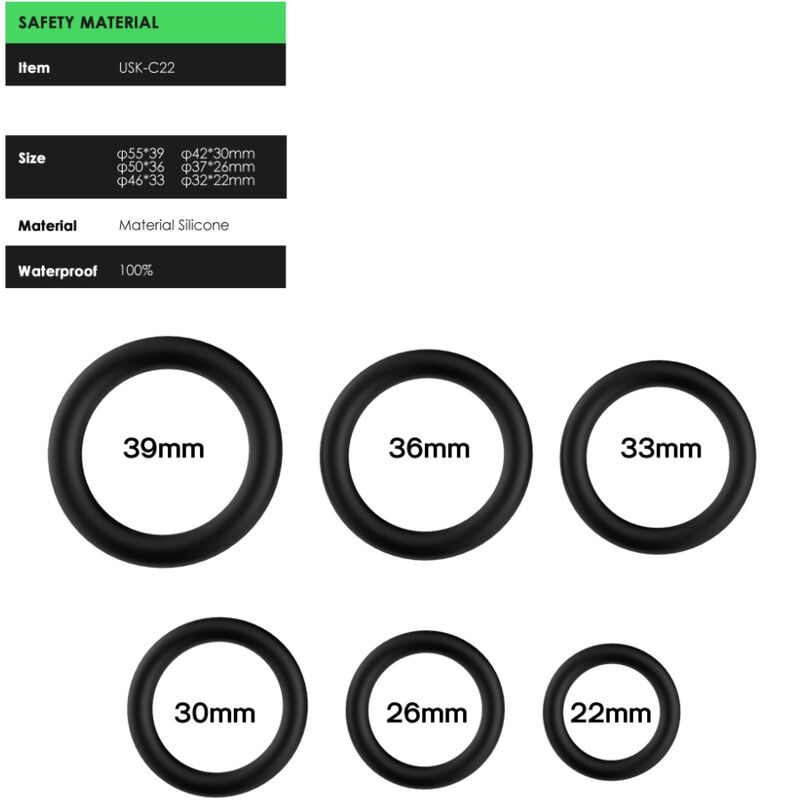 ARMONY - RINGS SILICONE BLACK - Image 2