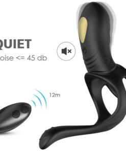 ARMONY - JOY JUMPER RING VIBRATOR FOR COUPLES  ANAL PLUG REMOTE CONTROL BLACK