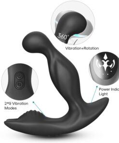 Alternative view of ARMONY - BAT KING VIBRATOR ANAL PROSTATE ROTATOR REMOTE CONTROL BLACK