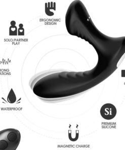 ARMONY - STORM VIBRATOR ANAL PROSTATE  PLUG REMOTE CONTROL BLACK