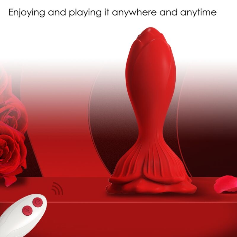 ARMONY - PINK VIBRATOR ANAL PLUG SMALL REMOTE CONTROL RED - Image 4