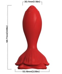 Alternative view of ARMONY - PINK VIBRATOR  ANAL PLUG SMALL REMOTE CONTROL RED