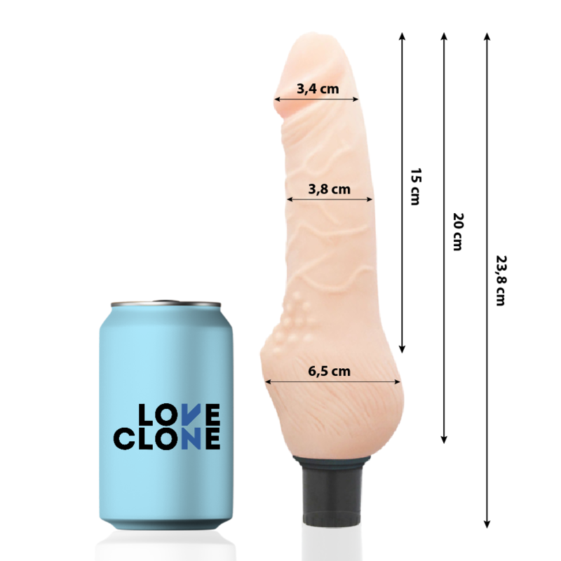 LOVECLONE - DAVEN SELF LUBRICATION REALISTIC 23.8 CM -O- 3.8 CM - Image 2