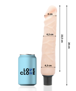 Alternative view of LOVECLONE - JANSEN SELF LUBRICATION VIBRATOR 26 CM -O- 4.2 CM