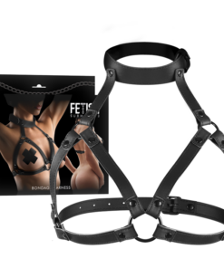 Alternative view of FETISH SUBMISSIVE BONDAGE - ADJUSTABLE CHEST HARNESS