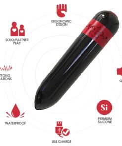 Alternative view of ARMONY - ROCKET VIBRATOR BULLET BLACK