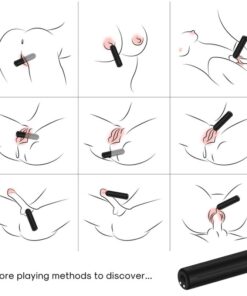 Alternative view of ARMONY - WARHEAD VIBRATOR BULLET BLACK 2 CM x 8.8 CM