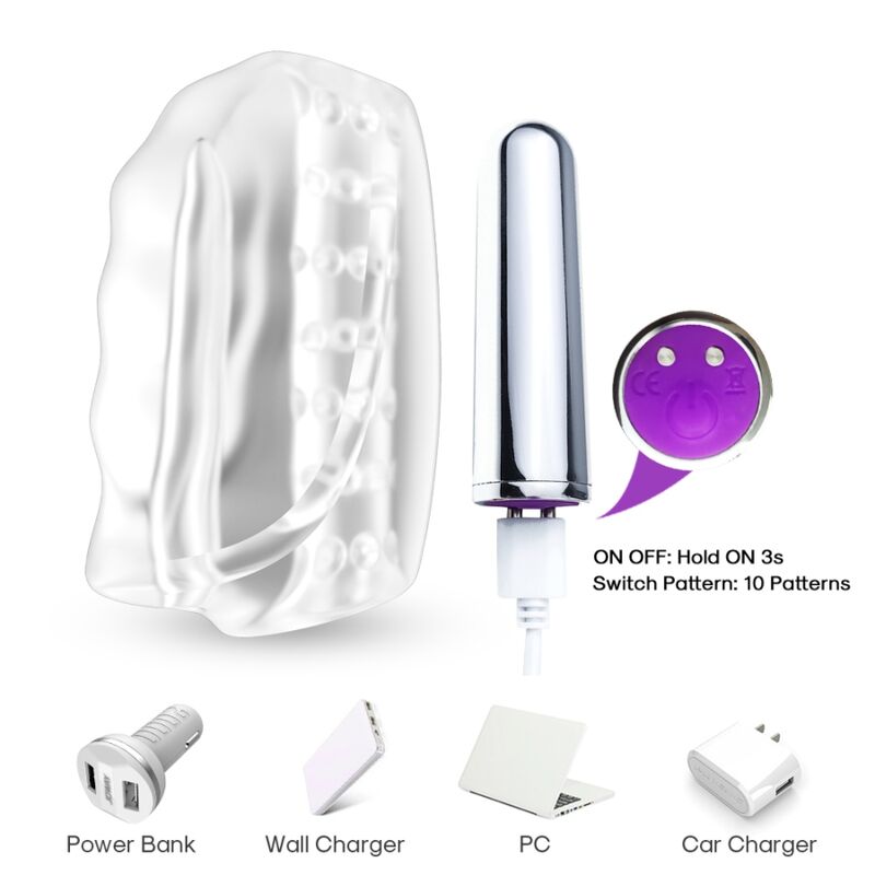ARMONY - MASTER MASTURBATOR VIBRATOR TRANSPARENTE - Image 3