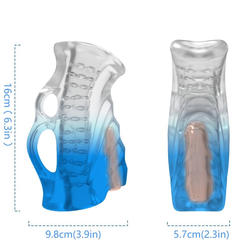 ARMONY - MASTURBATOR FINGER VIBRATOR BLUE GRADIENT - Image 3