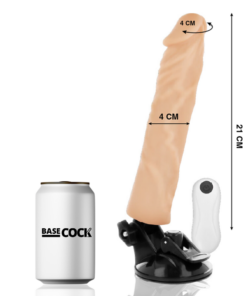Alternative view of BASECOCK - REALISTIC VIBRATOR REMOTE CONTROL FLESH 21 CM