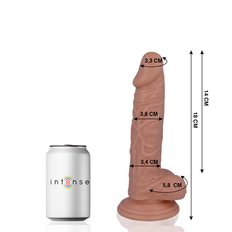 MR INTENSE - 11 REALISTIC COCK 18 CM -O- 3.8 CM - Image 2