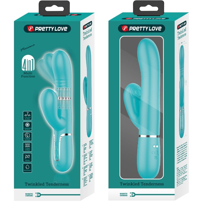 PRETTY LOVE - MULTIFUNCTION G-SPOT VIBRATOR AQUA GREEN - Image 4