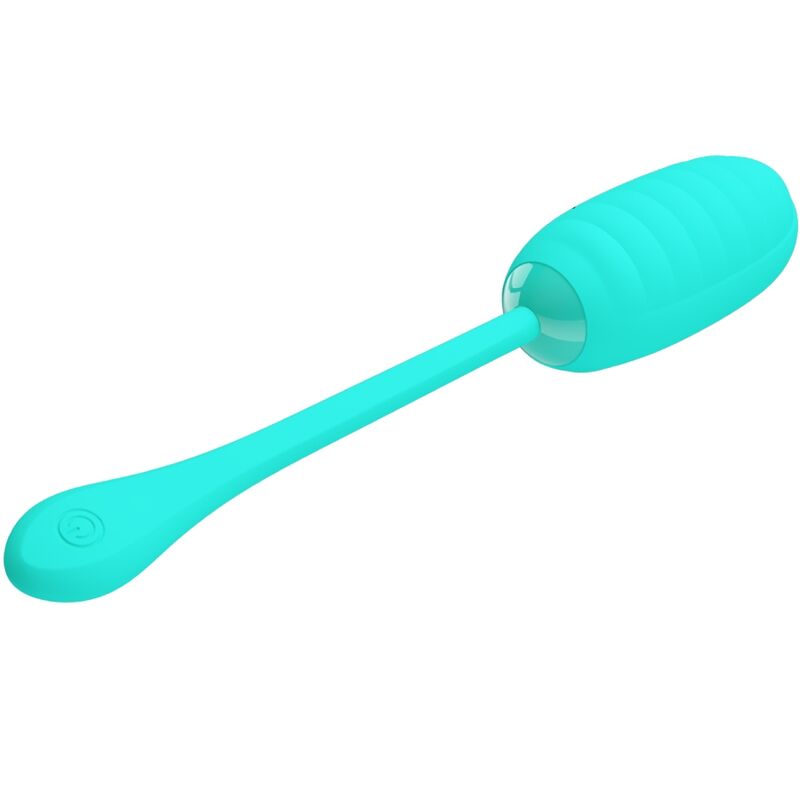 PRETTY LOVE - KIRK RECHARGEABLE VIBRATING EGG AQUA GREEN - Image 3