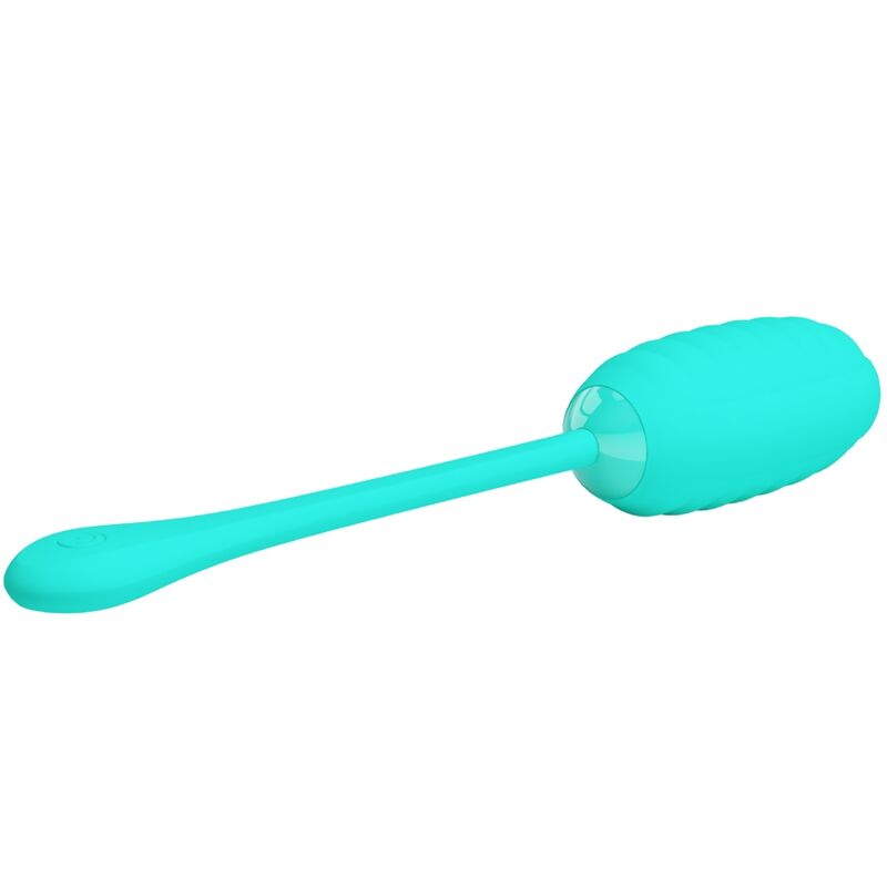 PRETTY LOVE - KIRK RECHARGEABLE VIBRATING EGG AQUA GREEN - Image 4