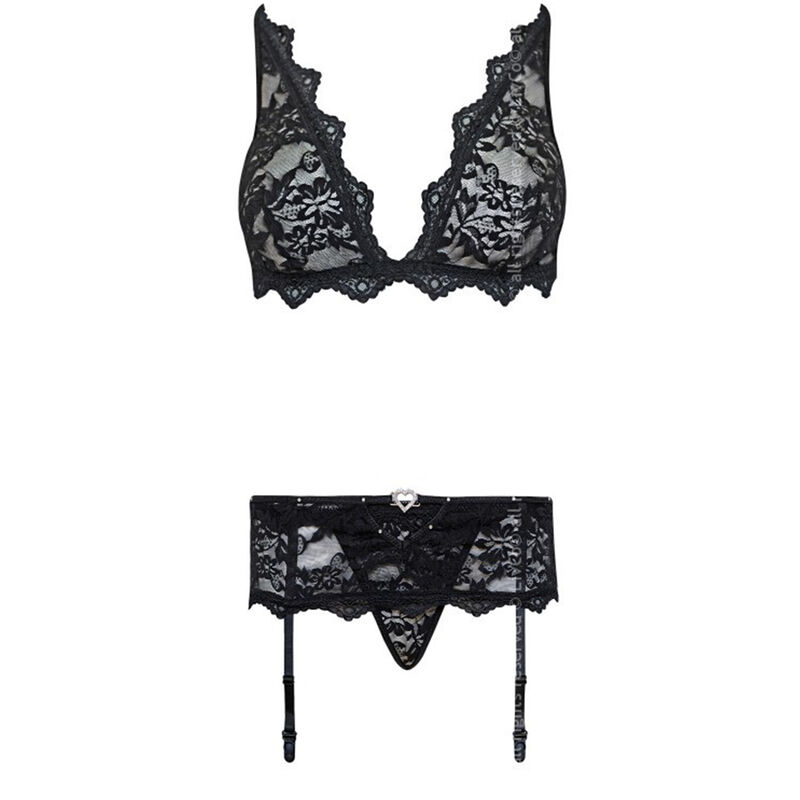LIVCO CORSETTI FASHION - BELITA LC 90231 SUJETADOR + PANTY + LIGUERO NEGRO S/M - Image 5