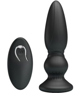 Alternative view of MR PLAY - POWERFUL VIBRATOR REMOTE CONTROL ANAL PLUG BLACK