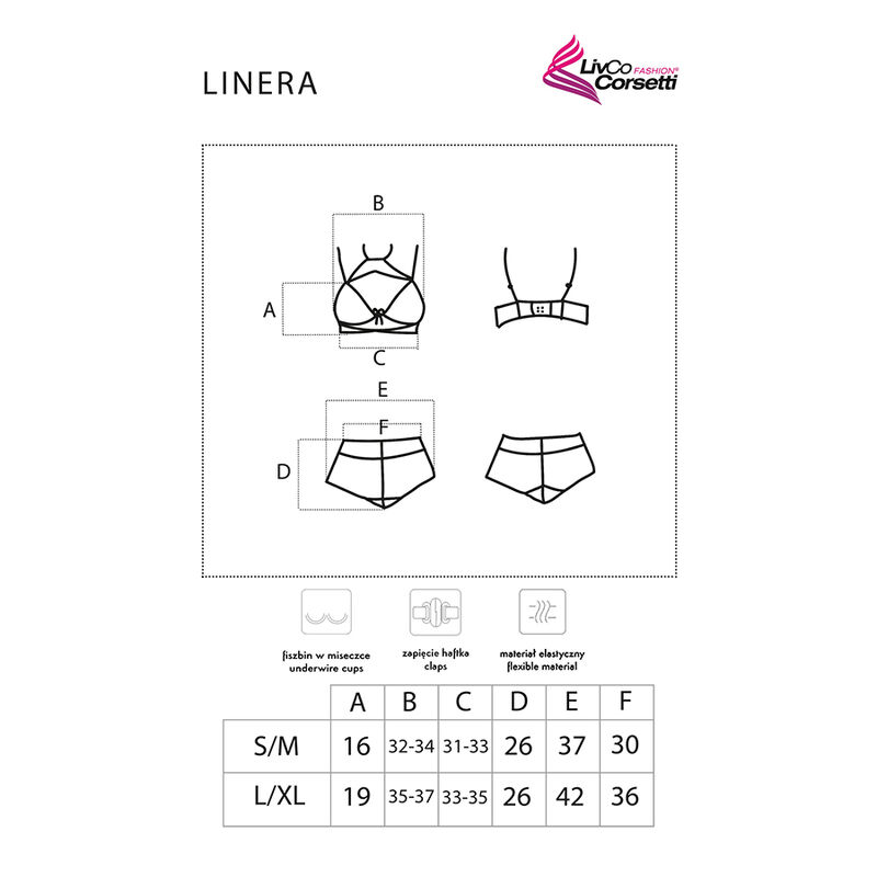 LIVCO CORSETTI FASHION - LINERA FOR THE SENSES COLLECTION SUJETADOR + PANTY NEGRO - Image 5