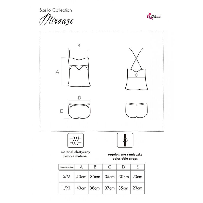 LIVCO CORSETTI FASHION - MIRAAZE LC 90567 CAMISETA + SHORTS NEGRO - Image 4