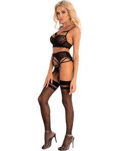 Alternative view of LIVCO CORSETTI FASHION - MORIDAM LC 90552 SUJETADOR + LIGUERO + PANTY NEGRO