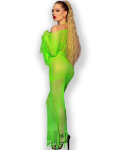 Alternative view of CHILIROSE - CR 4666 TOP  SKIRT BLACK S/M