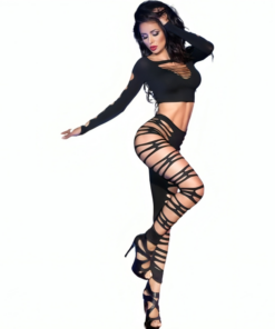 CHILIROSE - CR 3654 TOP  LEGGINS ROSA S/M