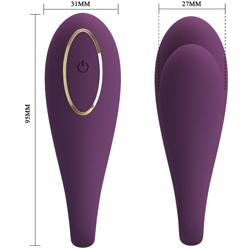 PRETTY LOVE - AUGUST REMOTE GLOBAL DOUBLE PLEASURE VIBRATOR - Image 3