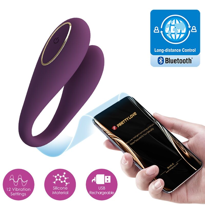 PRETTY LOVE - AUGUST REMOTE GLOBAL DOUBLE PLEASURE VIBRATOR - Image 4