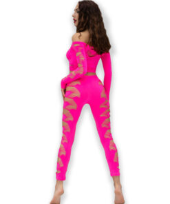 Alternative view of CHILIROSE - CR 4632 TOP  PANT FUCHSIA S/L