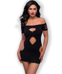 CHILIROSE - CR 4671 VESTIDO NEGRO S/M