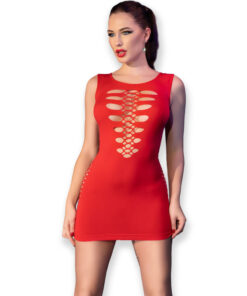 Alternative view of CHILIROSE - CR 4622 DRESS RED S/M
