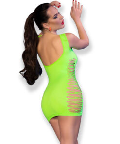 Alternative view of CHILIROSE - CR 4618 DRESS GREEN S/M